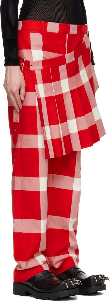Charles Jeffrey Loverboy Red Skouser Trousers