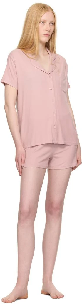 SKIMS Pink Soft Lounge Short Sleep Pyjama Set 5