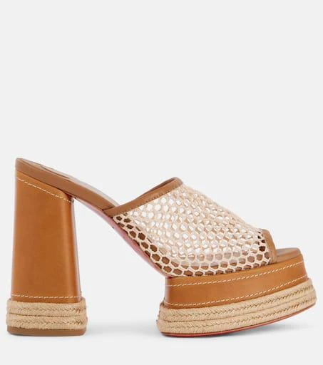 Christian Louboutin Almeja 130 platform espadrille mules 4