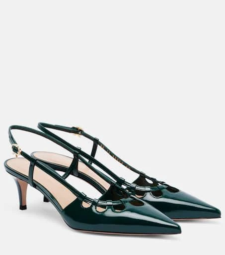 Gianvito Rossi Eloise 55 leather slingback pumps 1