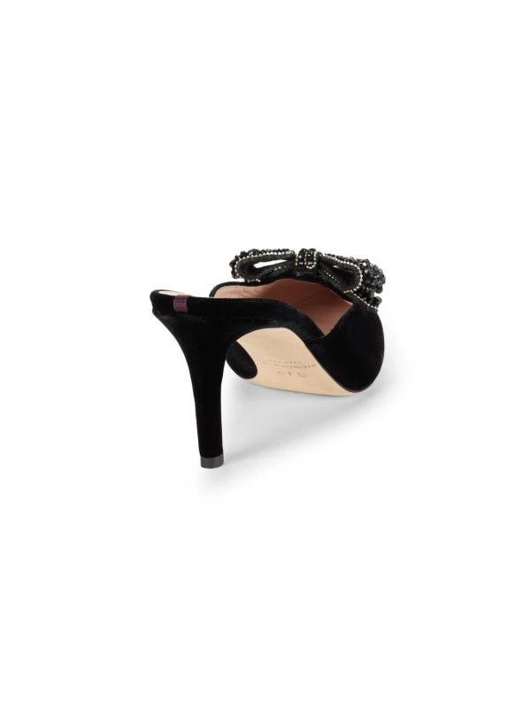 SJP by Sarah Jessica Parker Marvel Crystal Velvet Bow Heel Mules 3