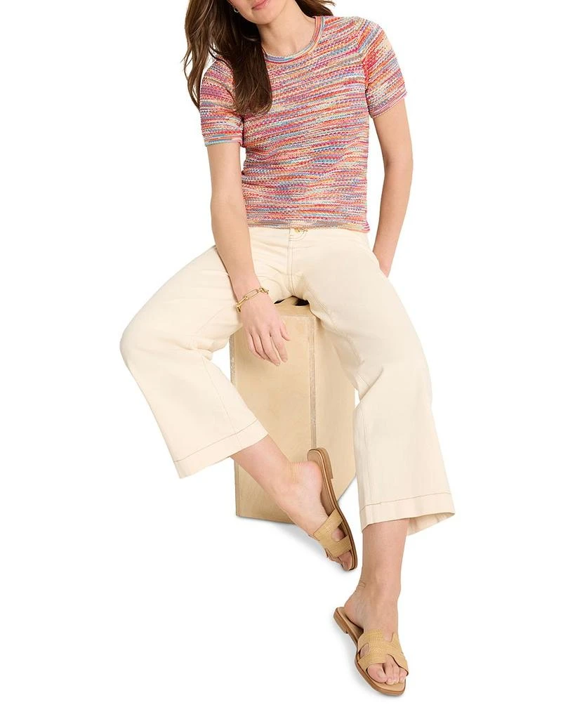 NIC+ZOE Spacedye Tuck Stitch Sweater Tee 2