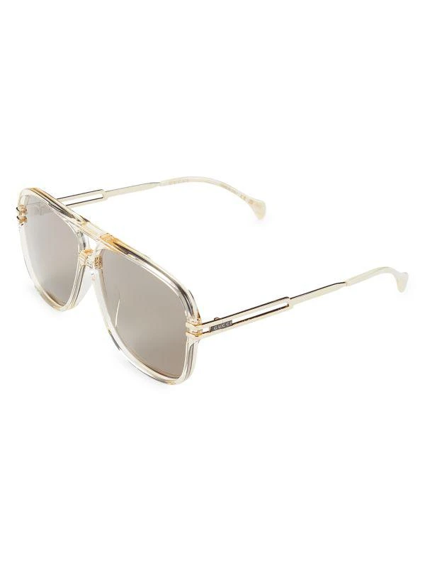 Gucci 63MM Aviator Sunglasses 2