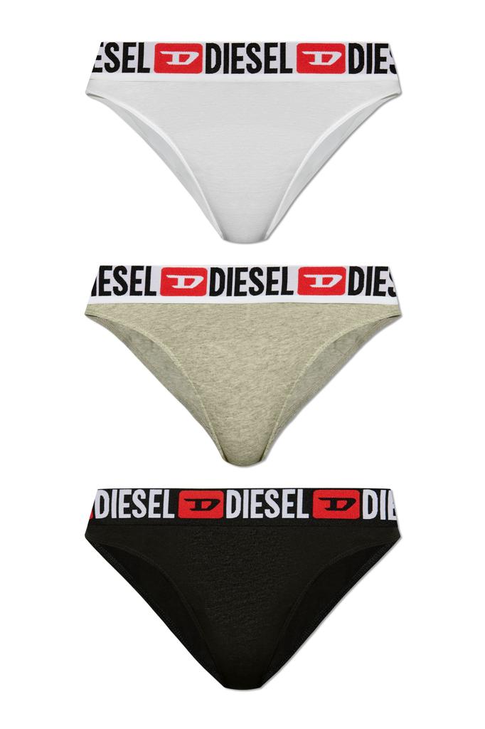 【DIESEL】(W) Diesel Ufst Stars Denim Division Thongs 3 Pack Women's Three-pack of Denim Division thongs | Diesel
