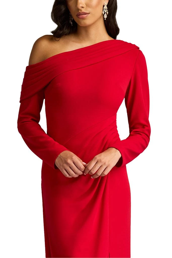 Tadashi Shoji Arison Pleated Draped Gown 5