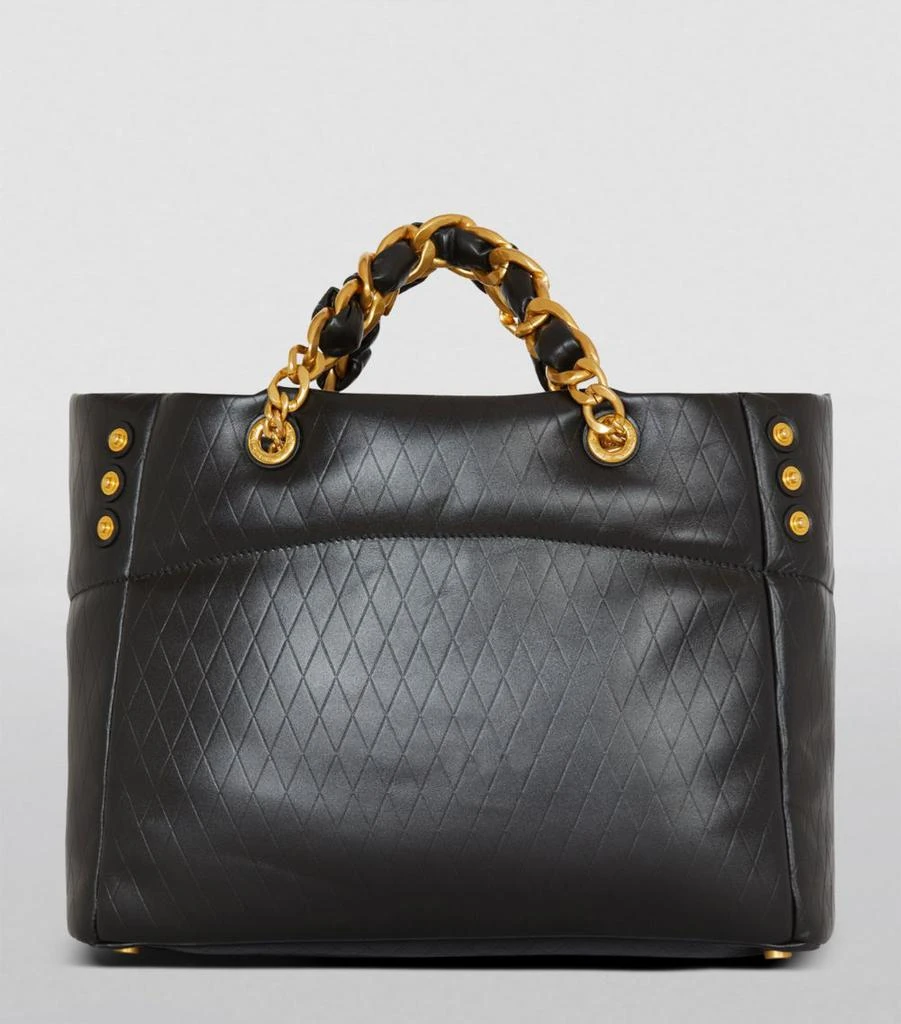 Balmain Leather 1945 Soft Tote Bag 3
