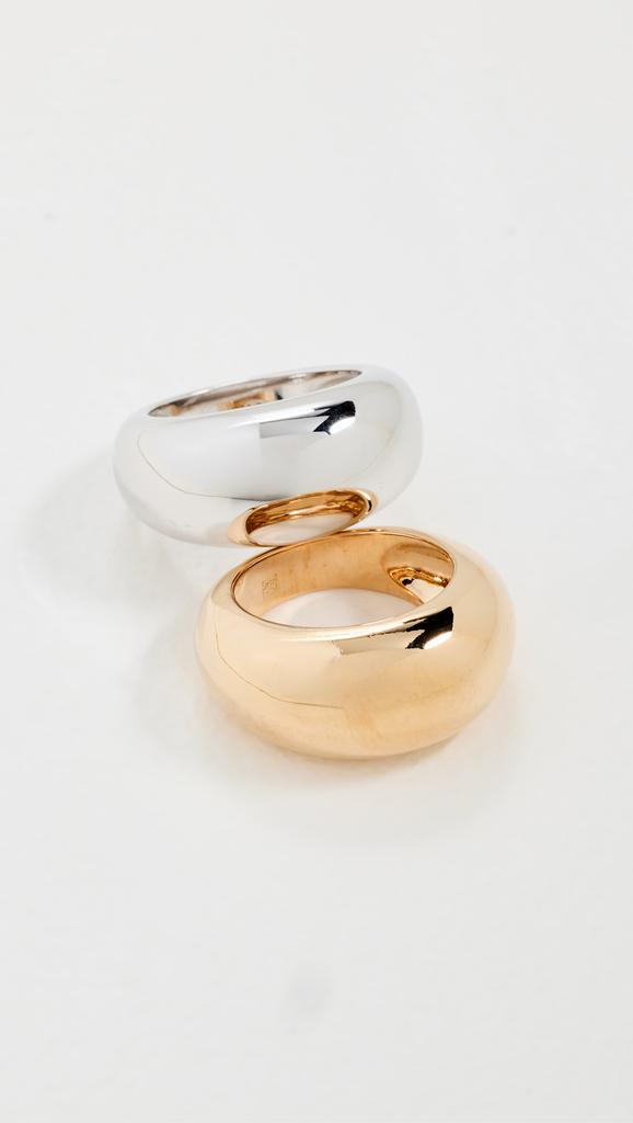 Timeless Pearly Set of Tube Rings