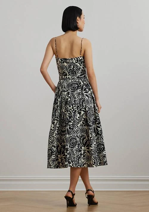 Ralph Lauren Ralph Lauren Women S Floral Belted Faille Cocktail Dress 2