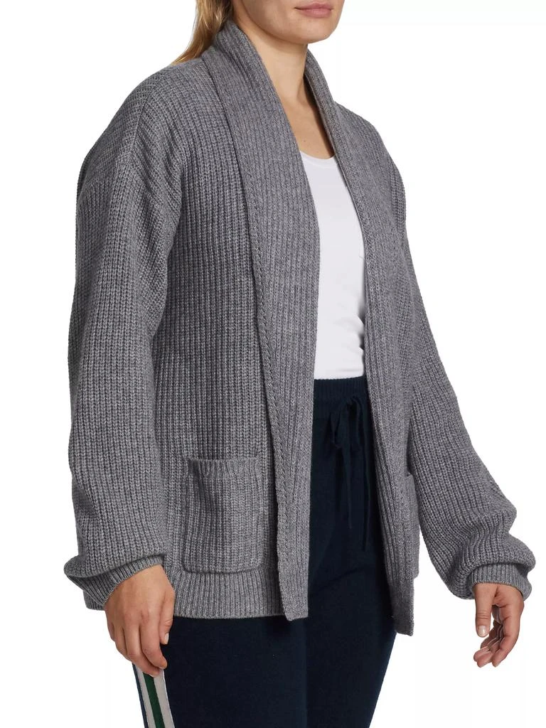 Minnie Rose Ribbed Cashmere-Blend Cardigan 4