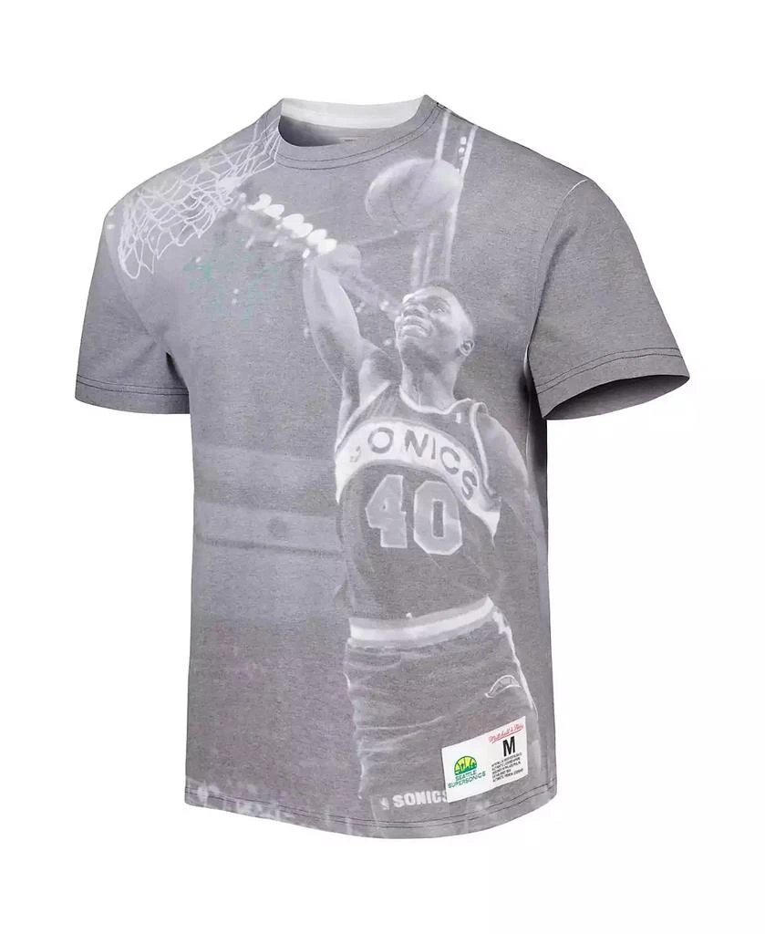 Mitchell & Ness Men's Shawn Kemp Heather Gray Seattle SuperSonics Above The Rim T-shirt 3