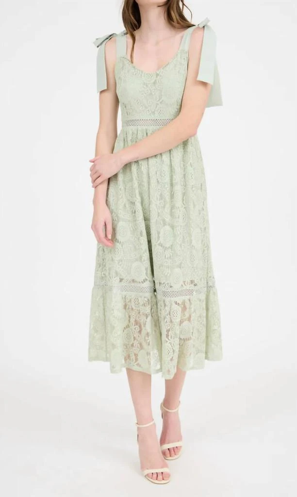 blu sage lace dress Sage Lace Mesh Overlay Maternity Maxi Dress  PinkBlush