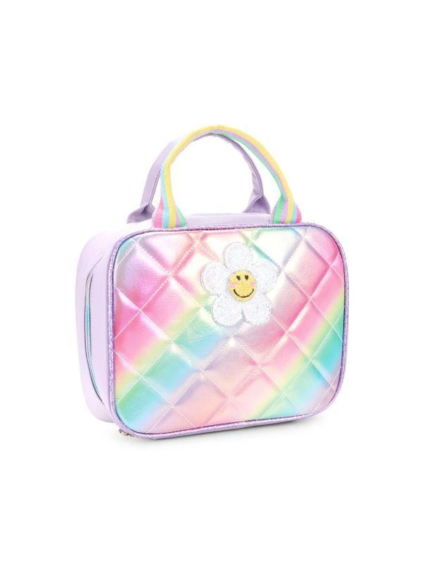 OMG! Accessories Girl's Daisy Quilted Lunch Bag 1