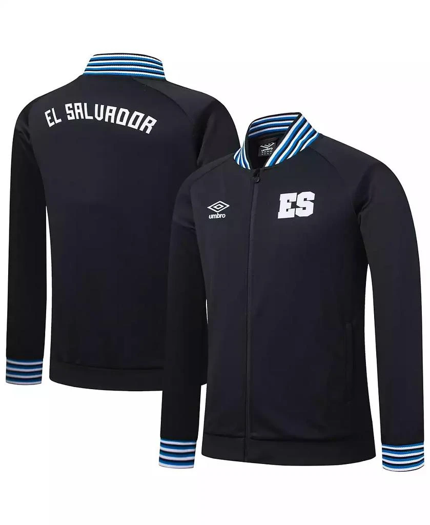 Umbro Men's Black El Salvador National Team Presentation Raglan Full-Zip Jacket 1