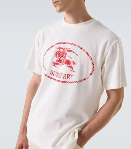 Burberry Logo cotton-blend jersey T-shirt 5