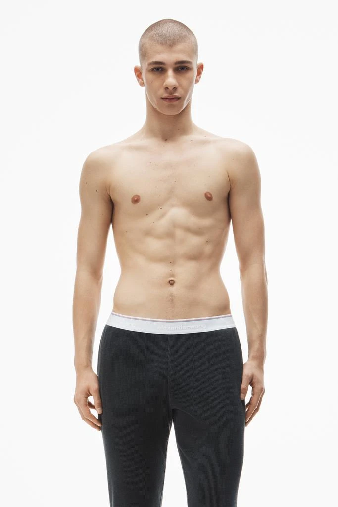 Alexander Wang jogger pant in waffle-knit cotton stretch 5