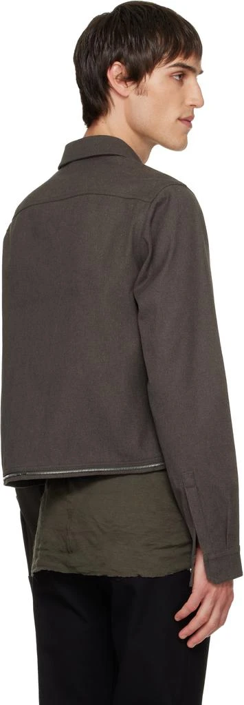 Rick Owens Brown Headon Shirt 3