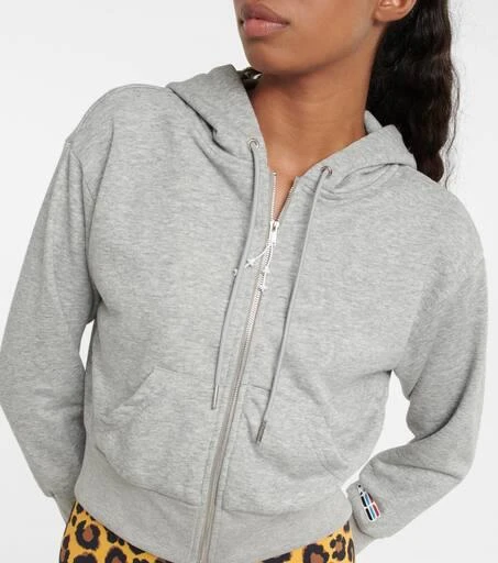 Adam Selman Sport Cropped cotten-blend hoodie 4