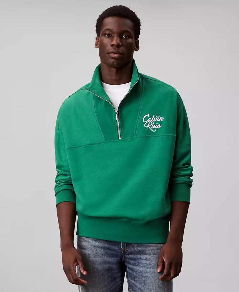 Calvin Klein Men
s Premium Relaxed 1/4-Zip Sweatshirt