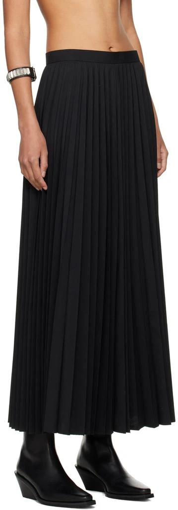 Junya Watanabe Black Pleated Maxi Skirt 2