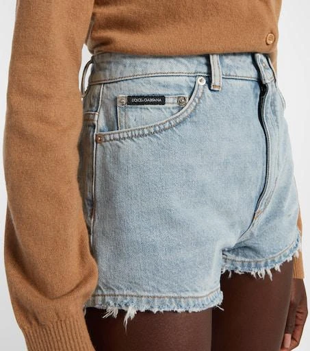 Dolce 
Gabbana Frayed denim shorts 4