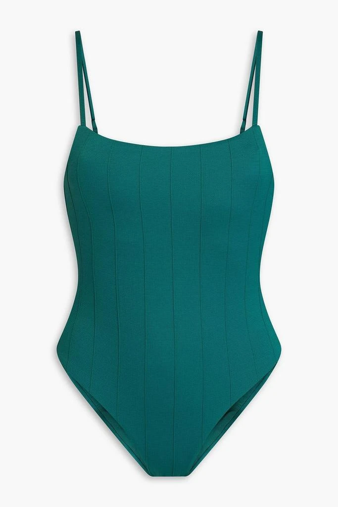 Onia Gabrielle stretch-piqué swimsuit 1