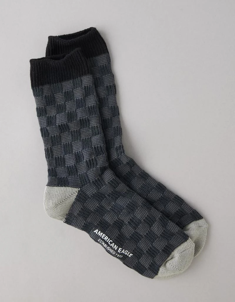 AE AE Checkerboard Terry Crew Socks 1