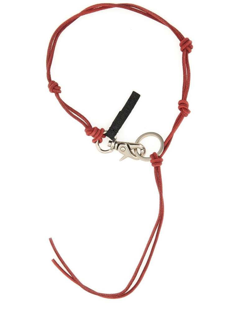 Our Legacy Brown Udon Ladon Leather Keychain - Fashion