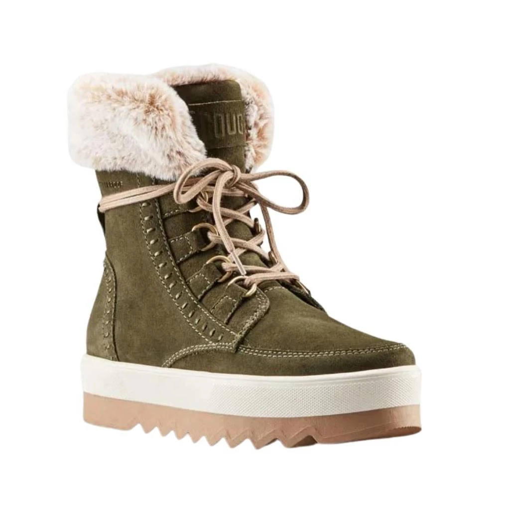 Cougar Vanetta Suede Winter Boot In Olive 1
