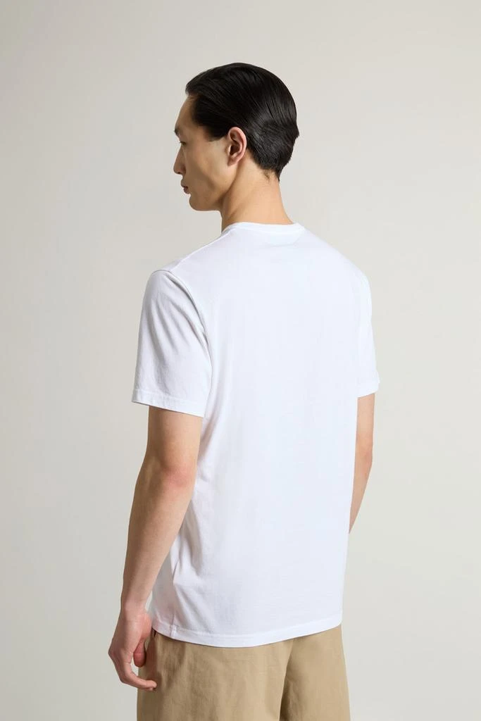 Woolrich Pure Cotton T-shirt - Men - Blue 3
