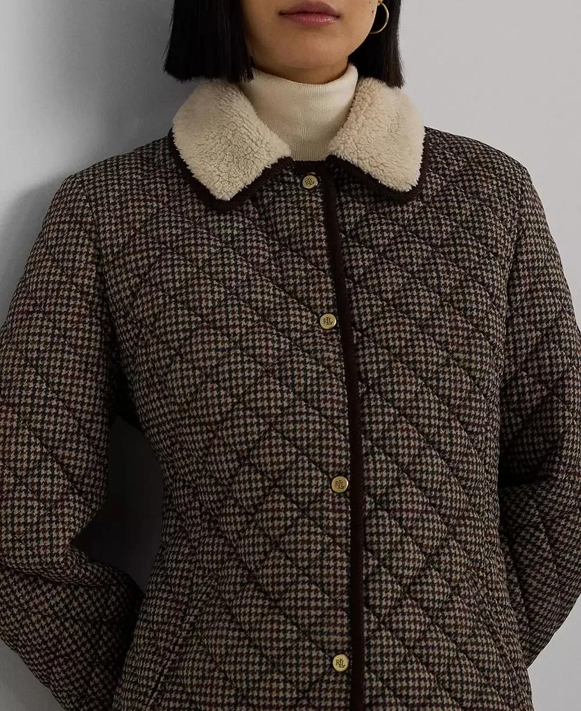 Lauren Ralph Lauren Women's Faux-Sherpa-Collar Quilted Coat 4