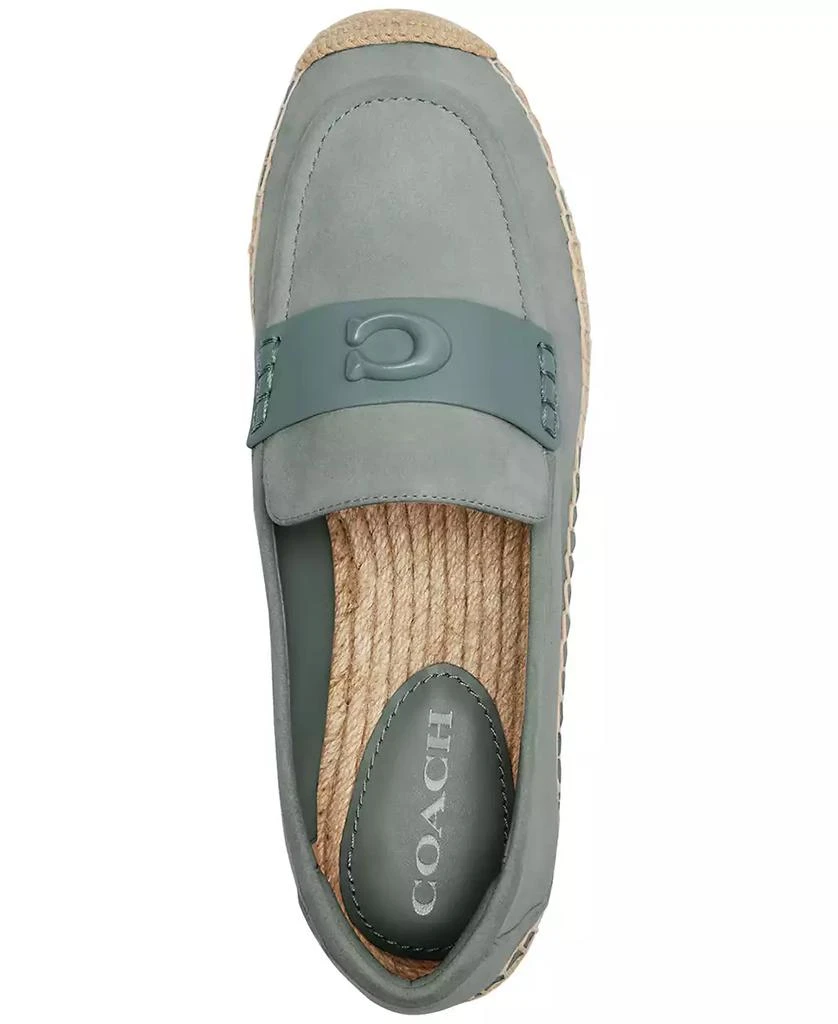 Coach Women's Camilla Logo Espadrille Flat Suede Loafers 4