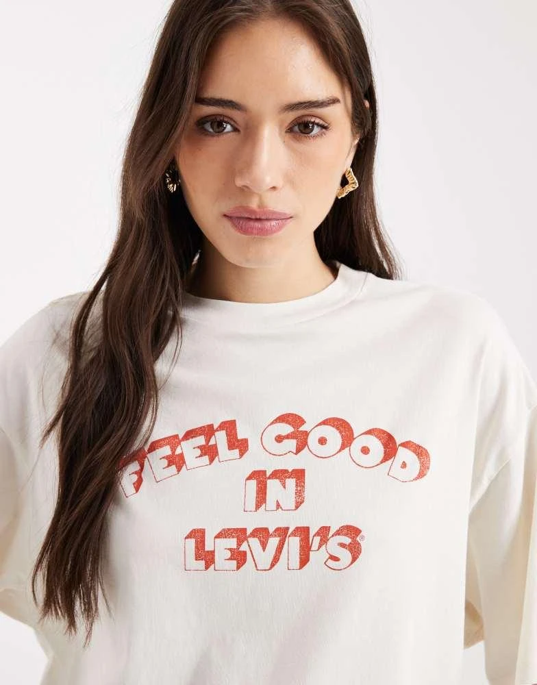 Levi
s Levi
s oversized graphic tee in ecru 3