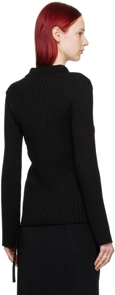 Youth Black Long-Line Cardigan 3