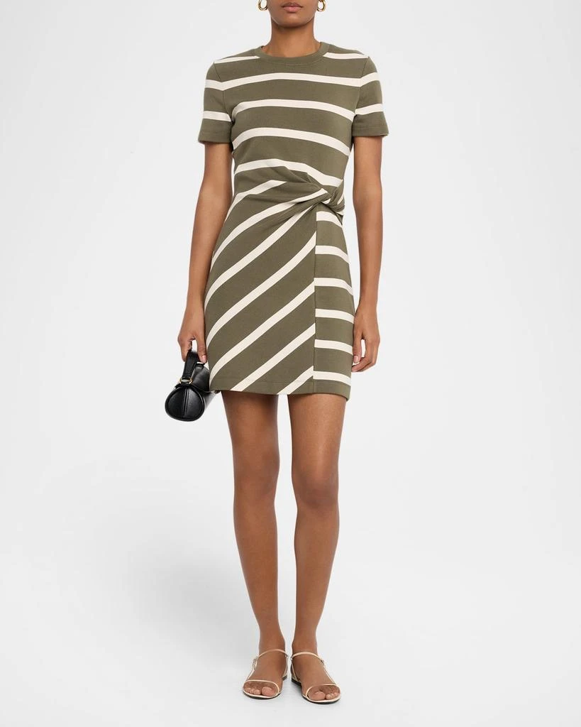 Tanya Taylor Cody Stripe Short-Sleeve T-Shirt Dress 2