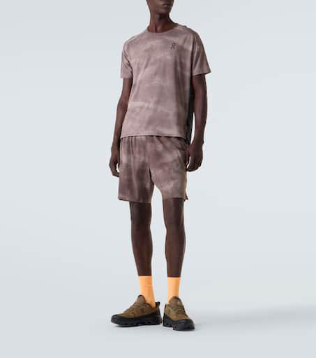 On Printed technical shorts