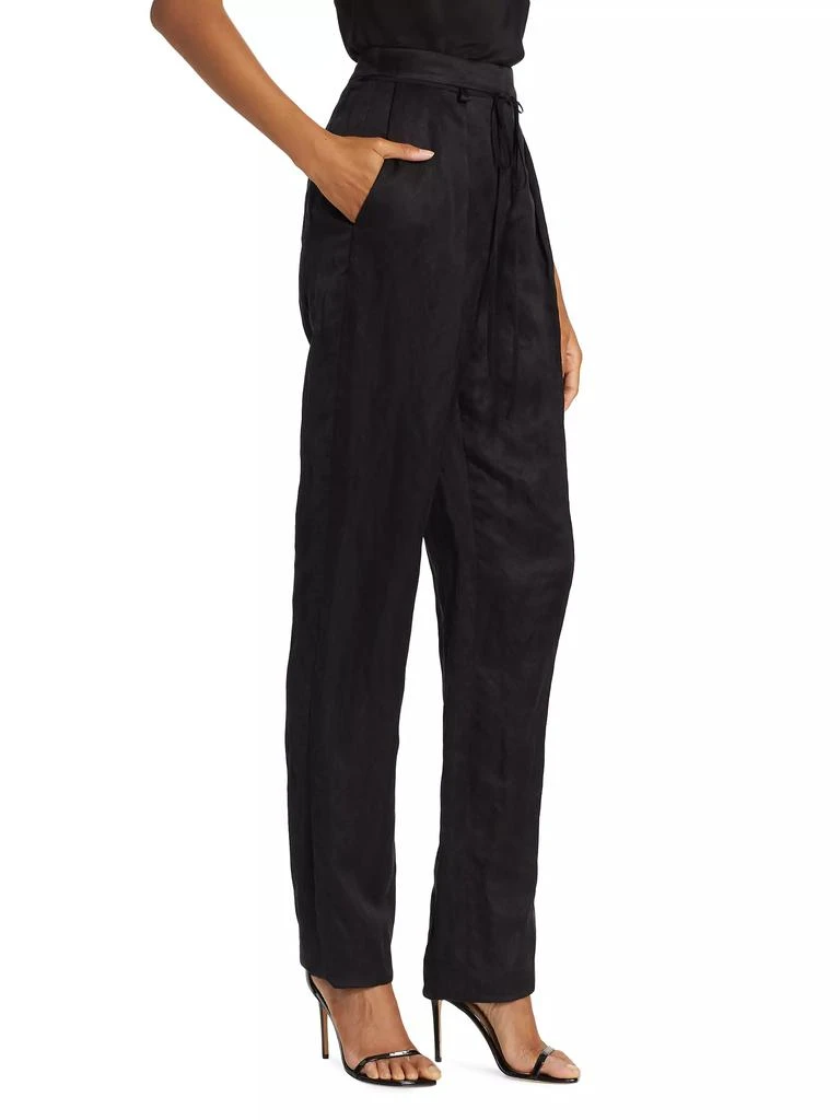 Jason Wu Straight-Leg Linen-Blend Pants 4