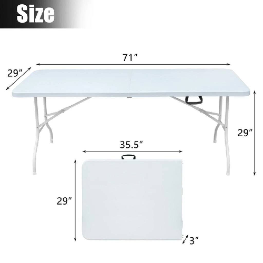 Streamdale Furniture Streamdale Portable Folding Table for Picnics and Parties 2