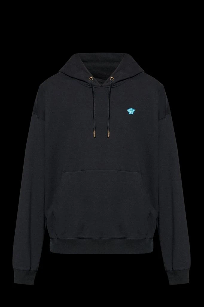 Versace Versace Medusa-Patch Drawstring Hoodie from Cettire