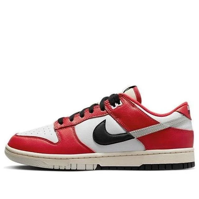 NIKE Dunk Low 'Chicago Split' DZ2536-600 Sneakers Men's Red Black Casual Shoes 2