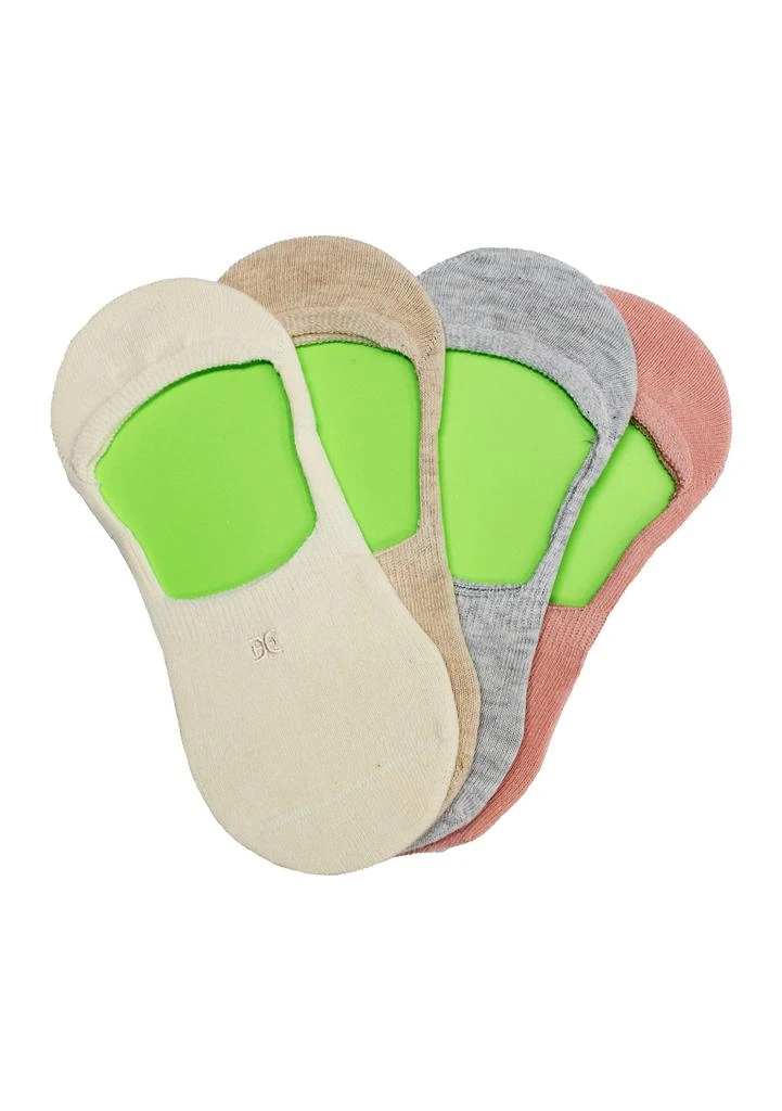 Sam Edelman 4 Pack Cotton No-Show Liner Socks 2