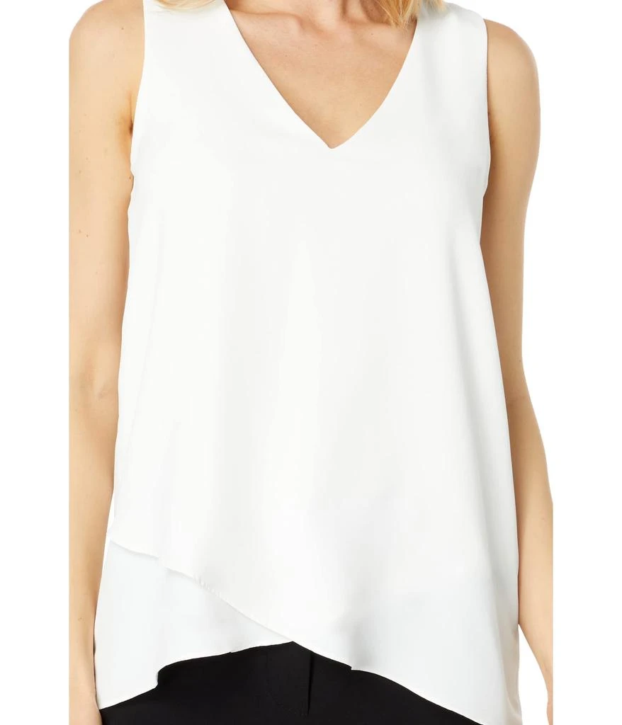 Vince Camuto Sleeveless V-Neck Overlap Blouse 3