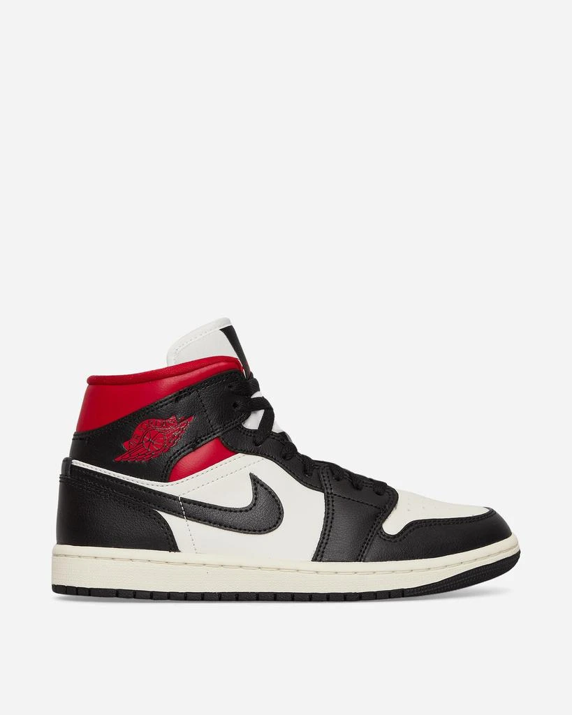 Nike Jordan WMNS Air Jordan 1 Mid Sneakers Black / Gym Red 2