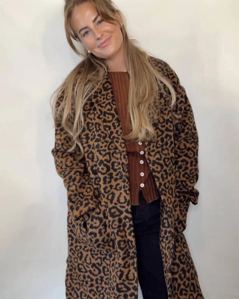 Sadie & Sage Sadie & Sage - Animal Instinct Leopard Coat