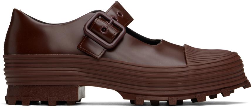 CAMPERLAB Burgundy Traktori Loafers