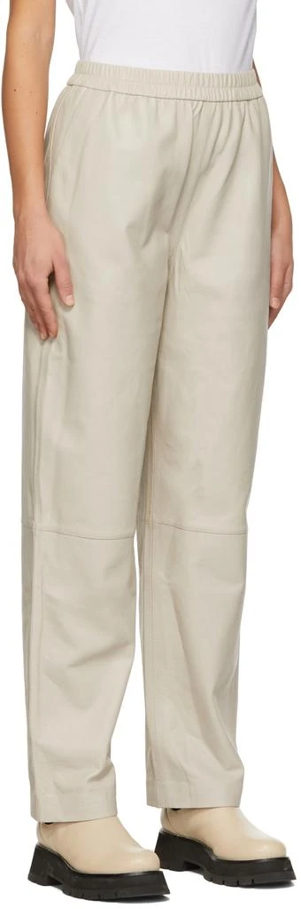 HOUSE OF DAGMAR Taupe Jane Leather Pants 2