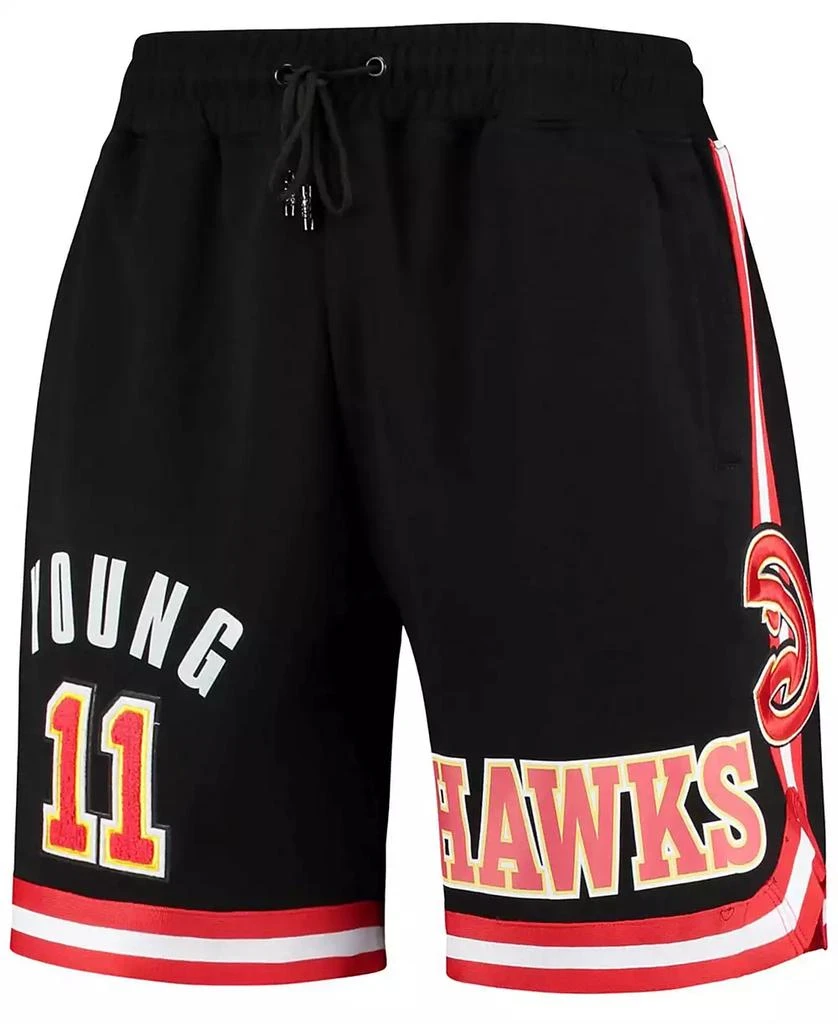 Pro Standard Men's Trae Young Black Atlanta Hawks Historic Logo Player Shorts 3