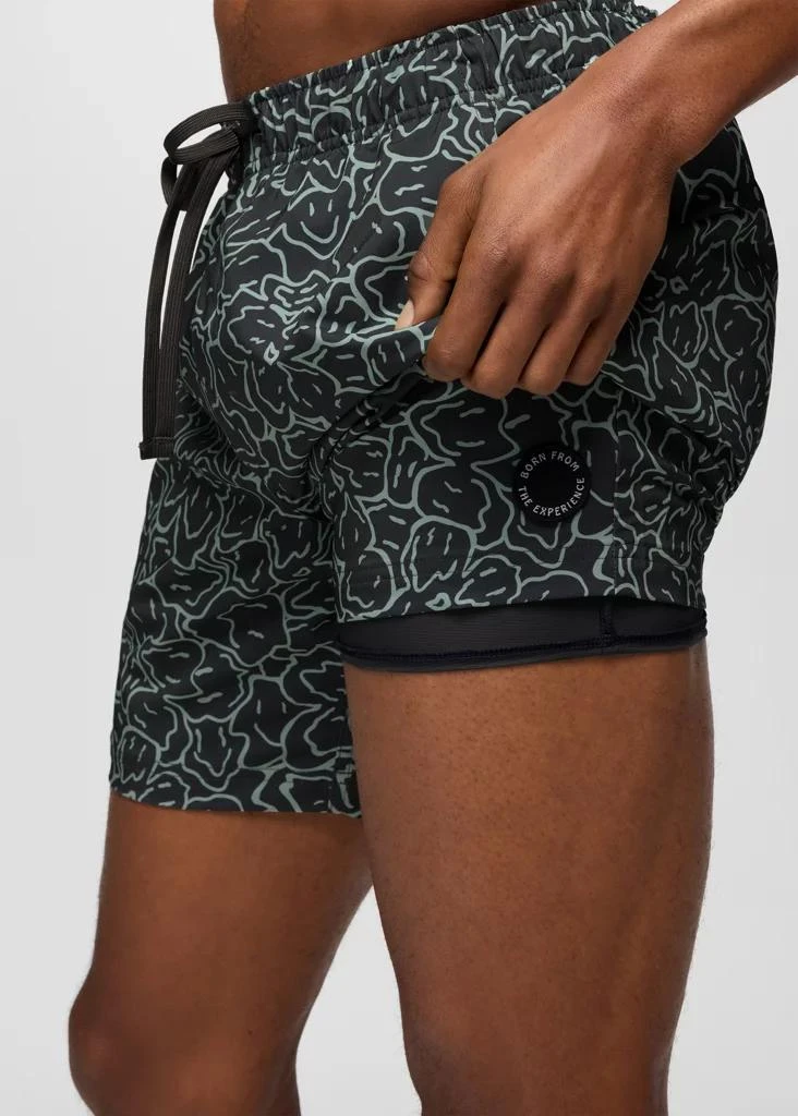 Prana Mens prAna La Jolla Lined Swim Short - Shadow Feelings 4