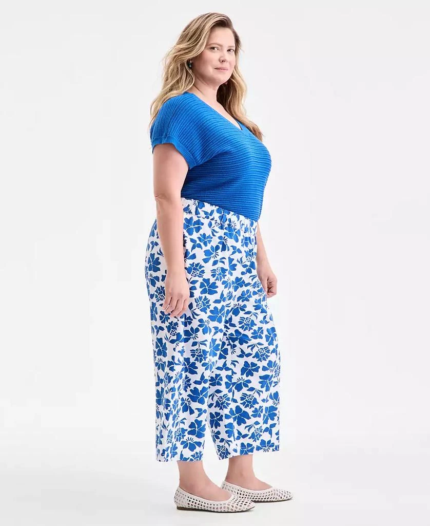 Style & Co Plus Size Floral-Print Wide-Leg Pants, Exclusively at Macy's 2