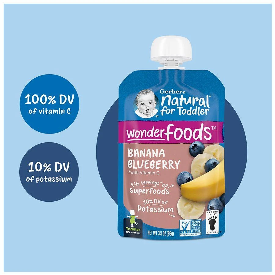 Gerber WonderFoods Toddler Food Banana Blueberry 7