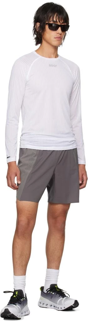 Soar Running Gray Long Run Shorts 4